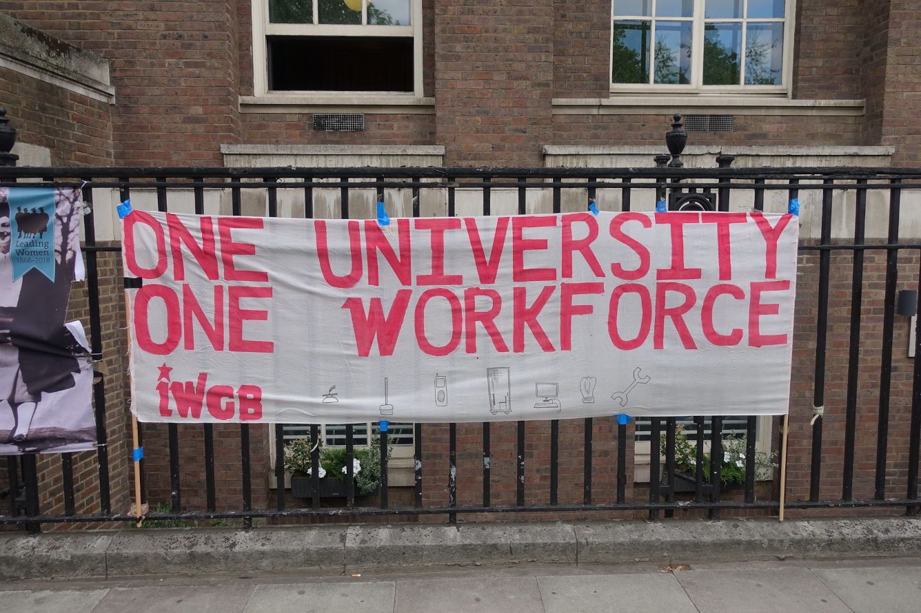 A photo of a banner belonging to the Independent Worker's Union of Great Britain © themostinept