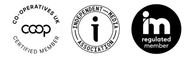 Co-operatives UK Certified Member, Independent Media Association, Impress regulated member.