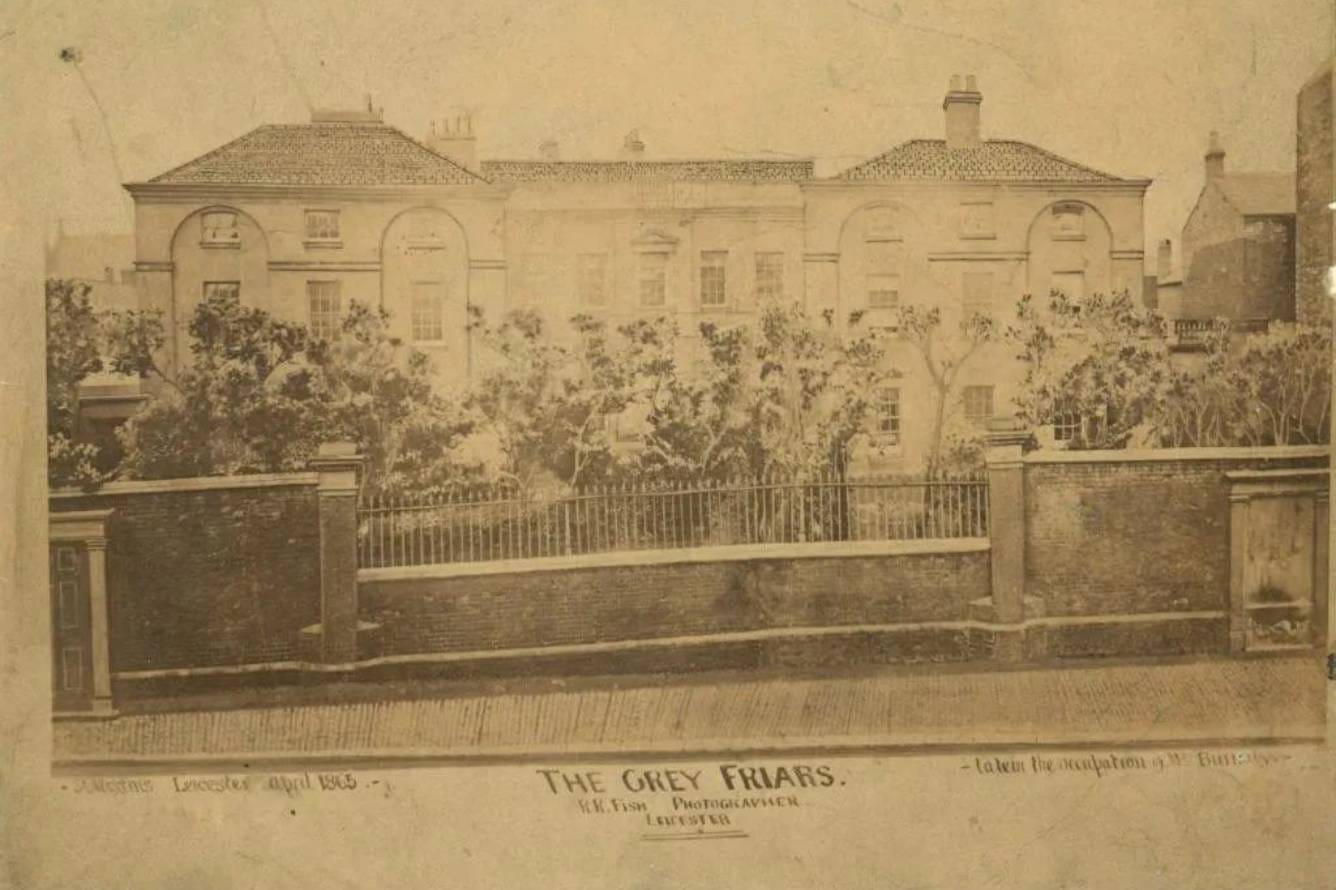Photo shows the mansion in 1865 a few years before its demolition. Credit: Leicester City Council